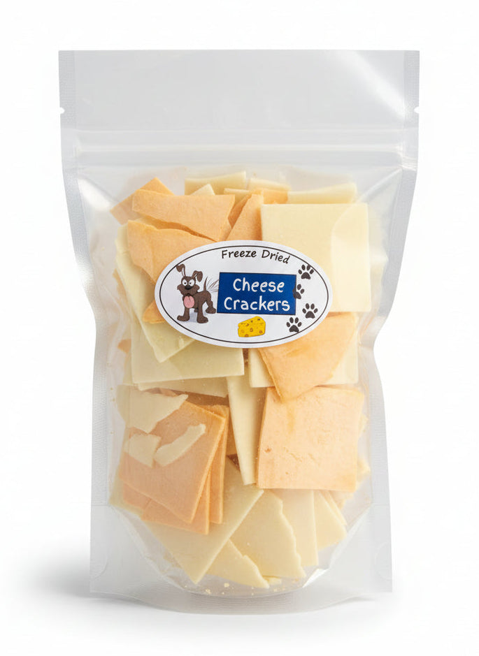 Dog cheese crackers