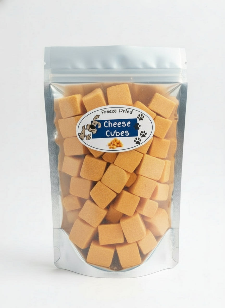 Dog cheese cubes