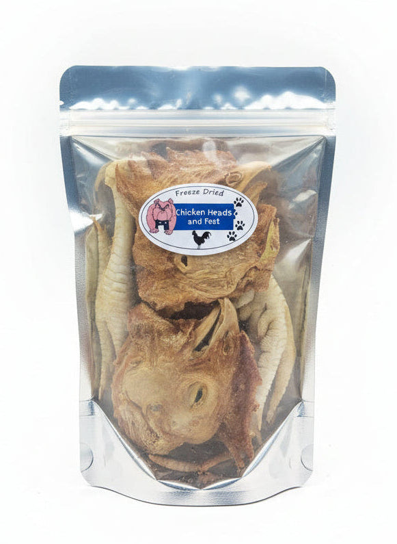 Chicken heads and feet