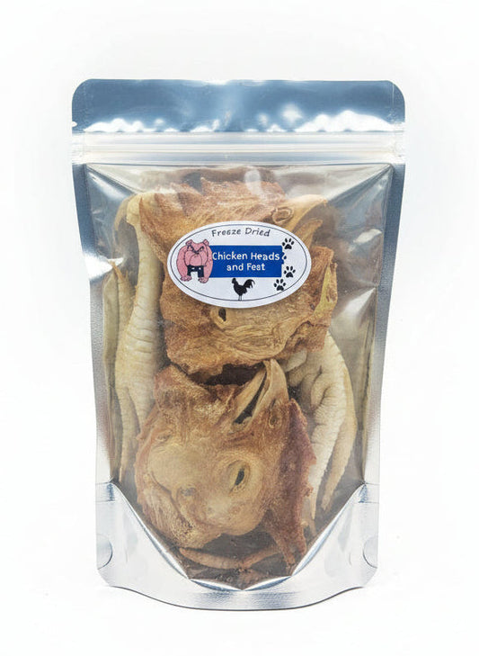 Chicken heads and feet